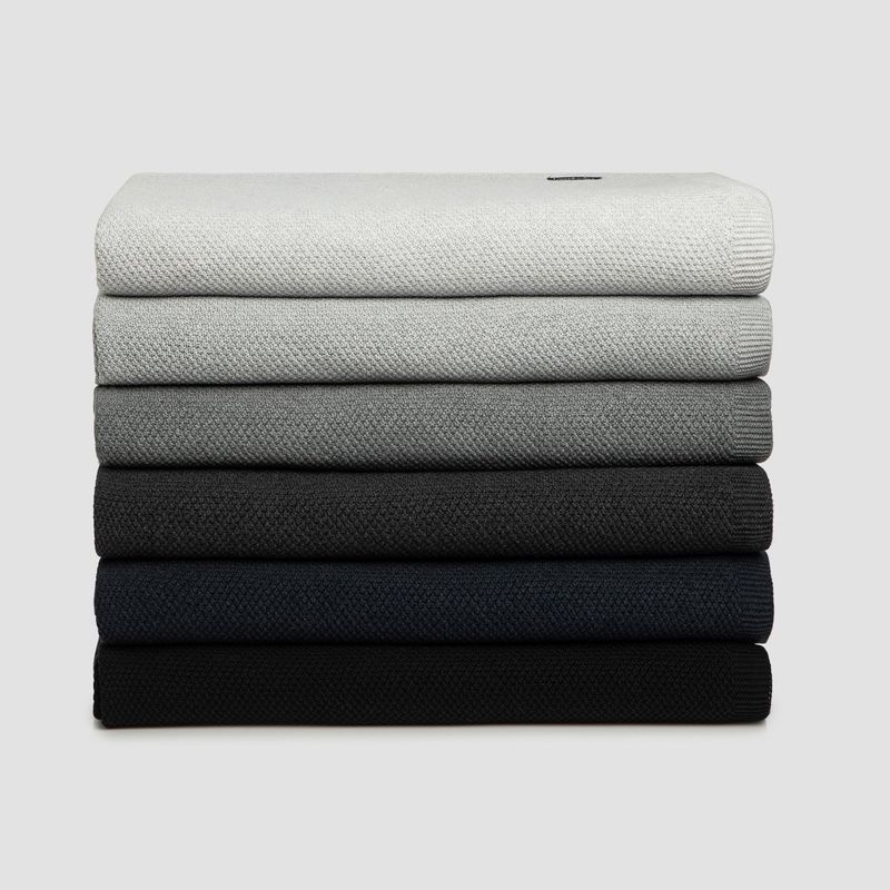 Moss Stitch Cotton Throws