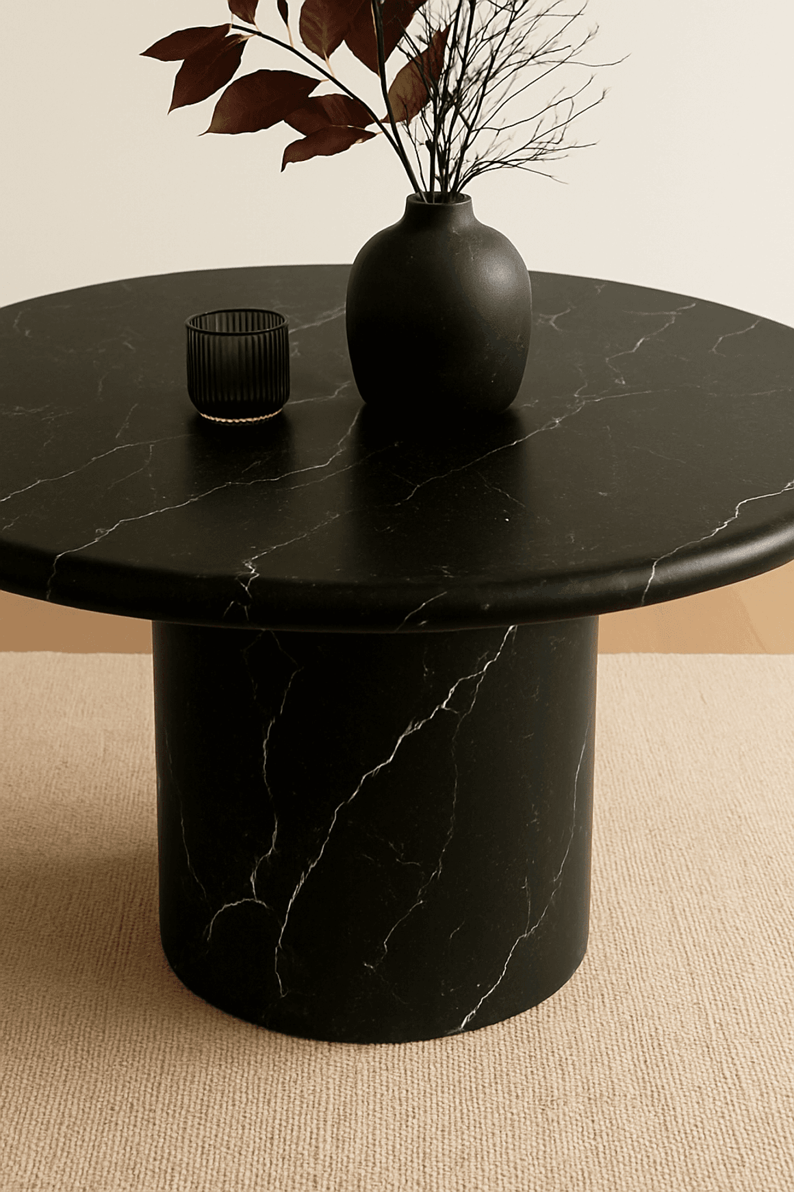 Court Dining Table - Nero Marquina