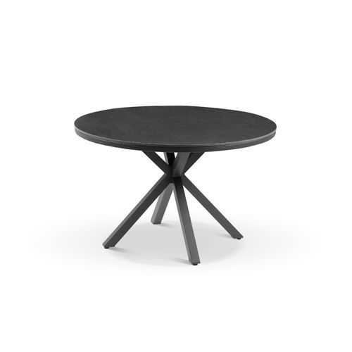 Cove Round Ceramic Outdoor Dining Table 100cm | Charcoa