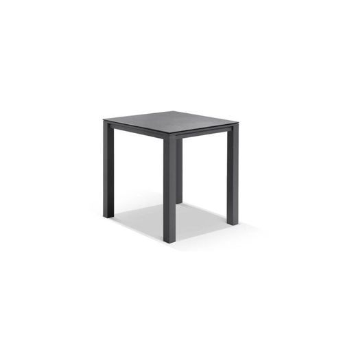 Cove Ceramic Bar Table - Charcoal - 95 x 95 x 105cm