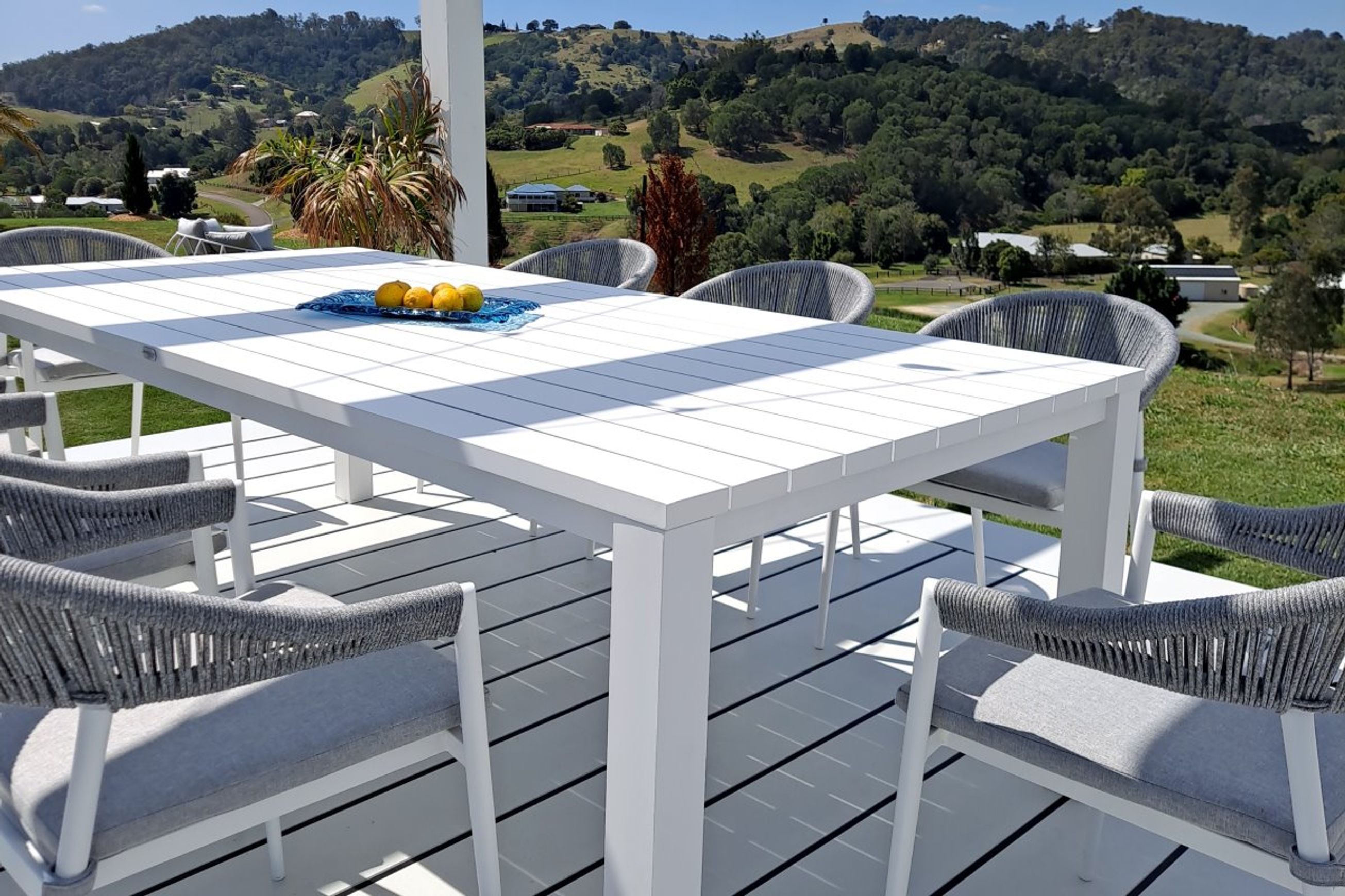 Cove Outdoor Dining Table 220cm | White