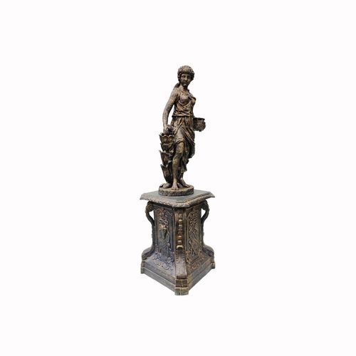 Set of 4 Cast Iron Statues