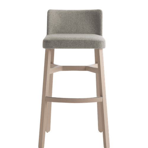 Croissant Stool with Backrest