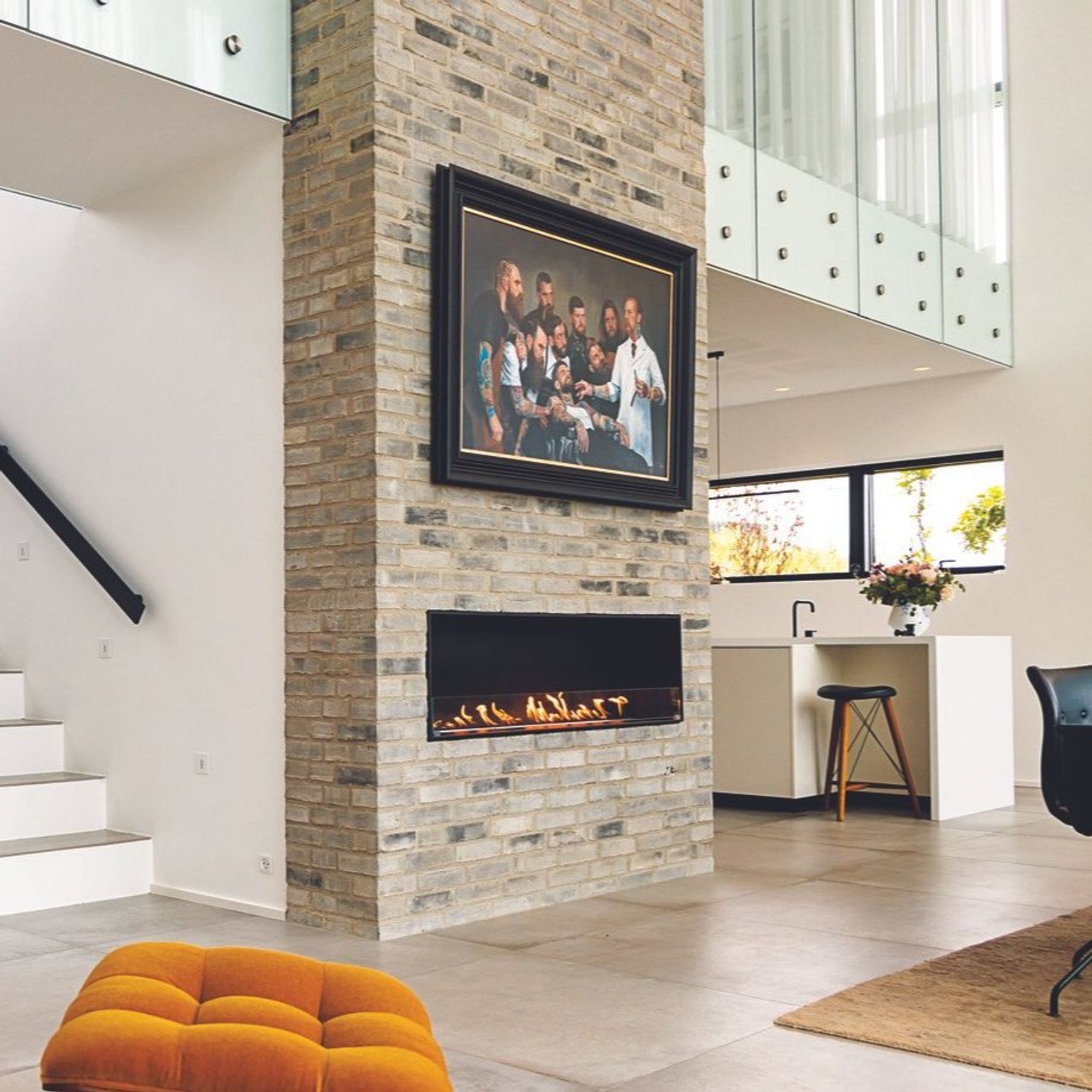 Decoflame Montreal BEV Net Zero Front Facing Fireplace
