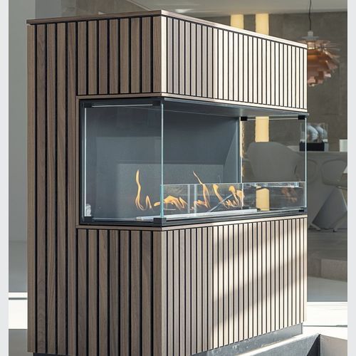 Decoflame Montreal Open Three-Sided Net Zero Fireplace
