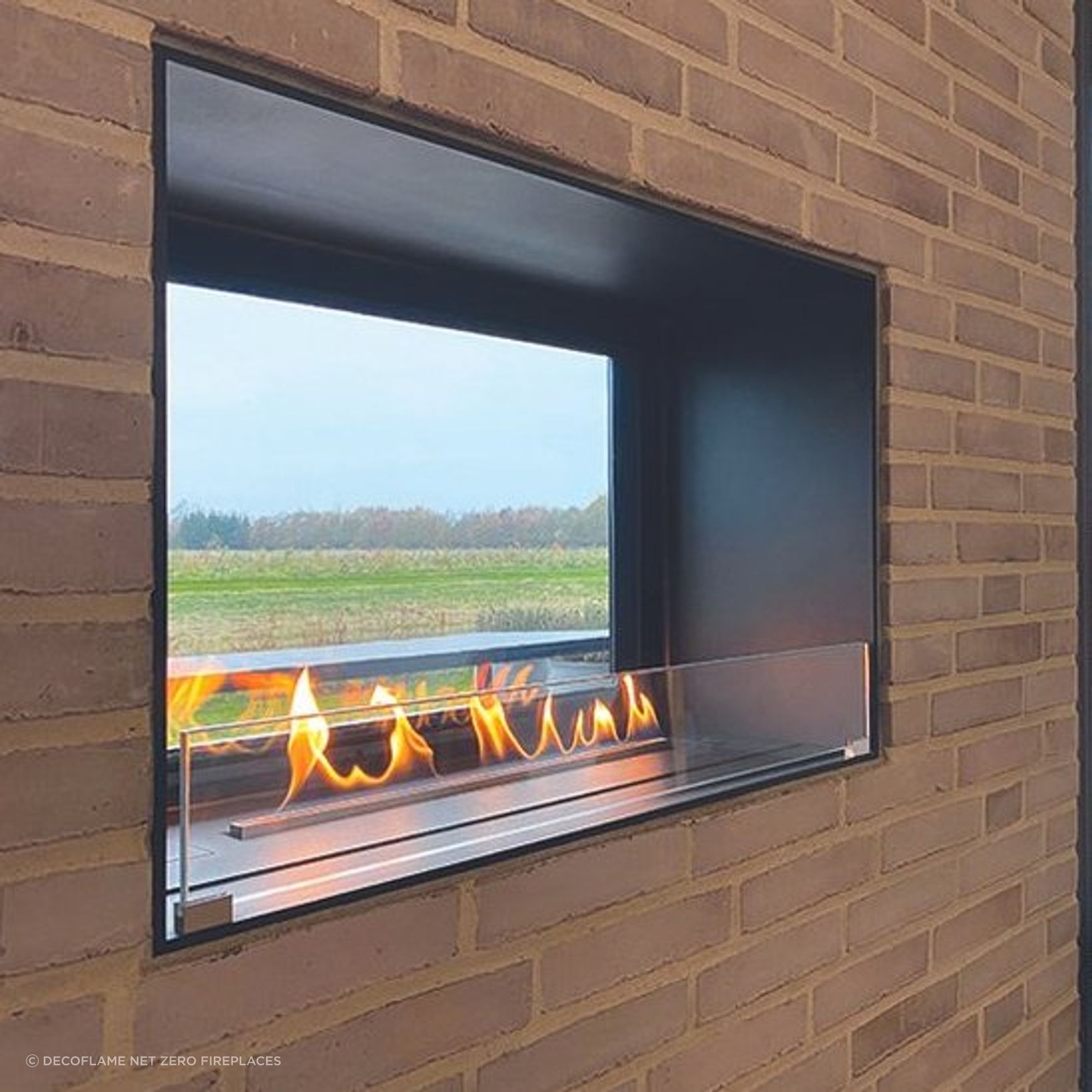 Decoflame BEV Net Zero F6 Fireplace Insert 20.5hr Burn
