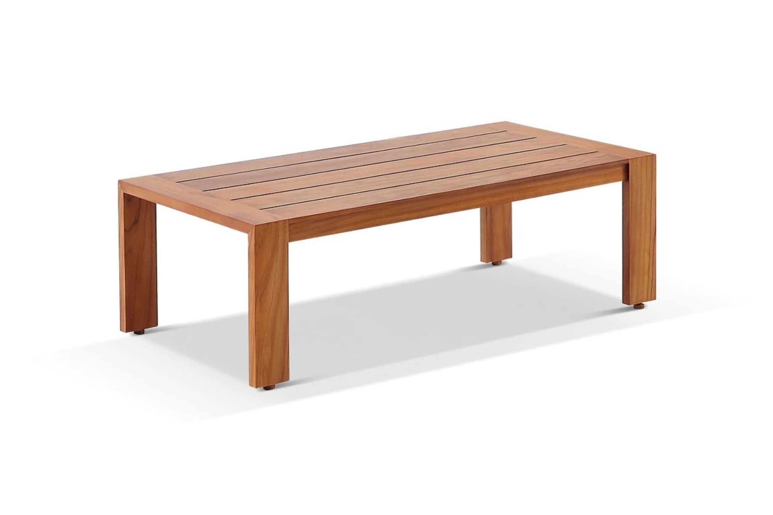 Delta 4pc Teak Lounge Set - Charcoal Sunbrella