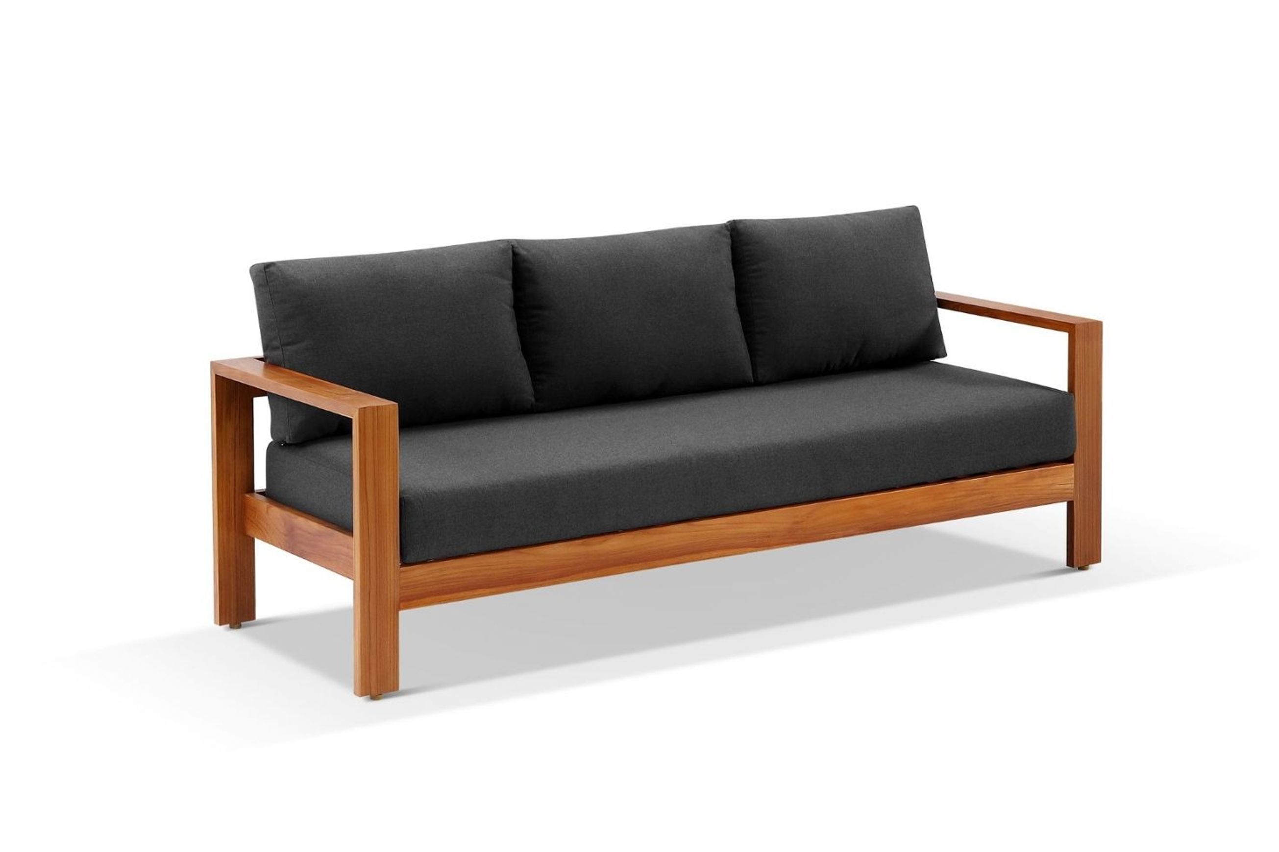Delta 4pc Teak Lounge Set - Sooty Sunbrella