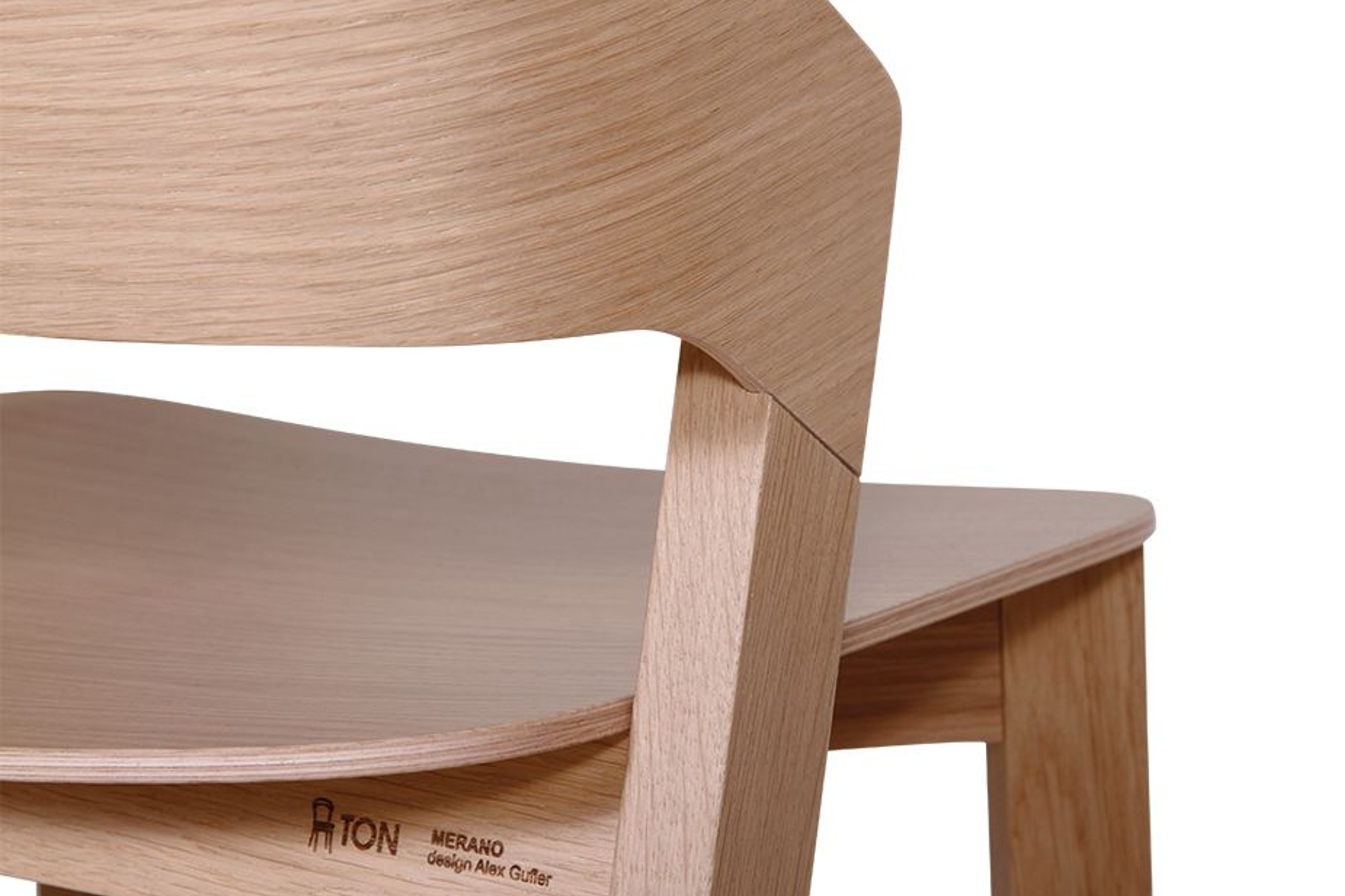 Merano Stool - Natural Oak - by TON