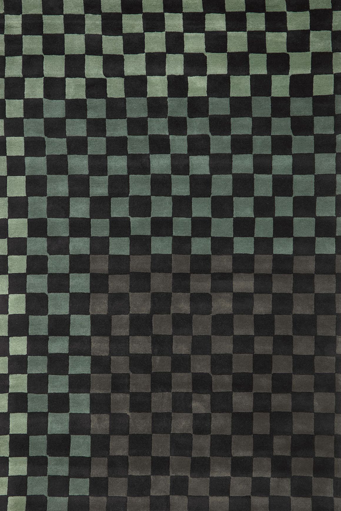 Checkmate Green l Hand Tufted Rugs