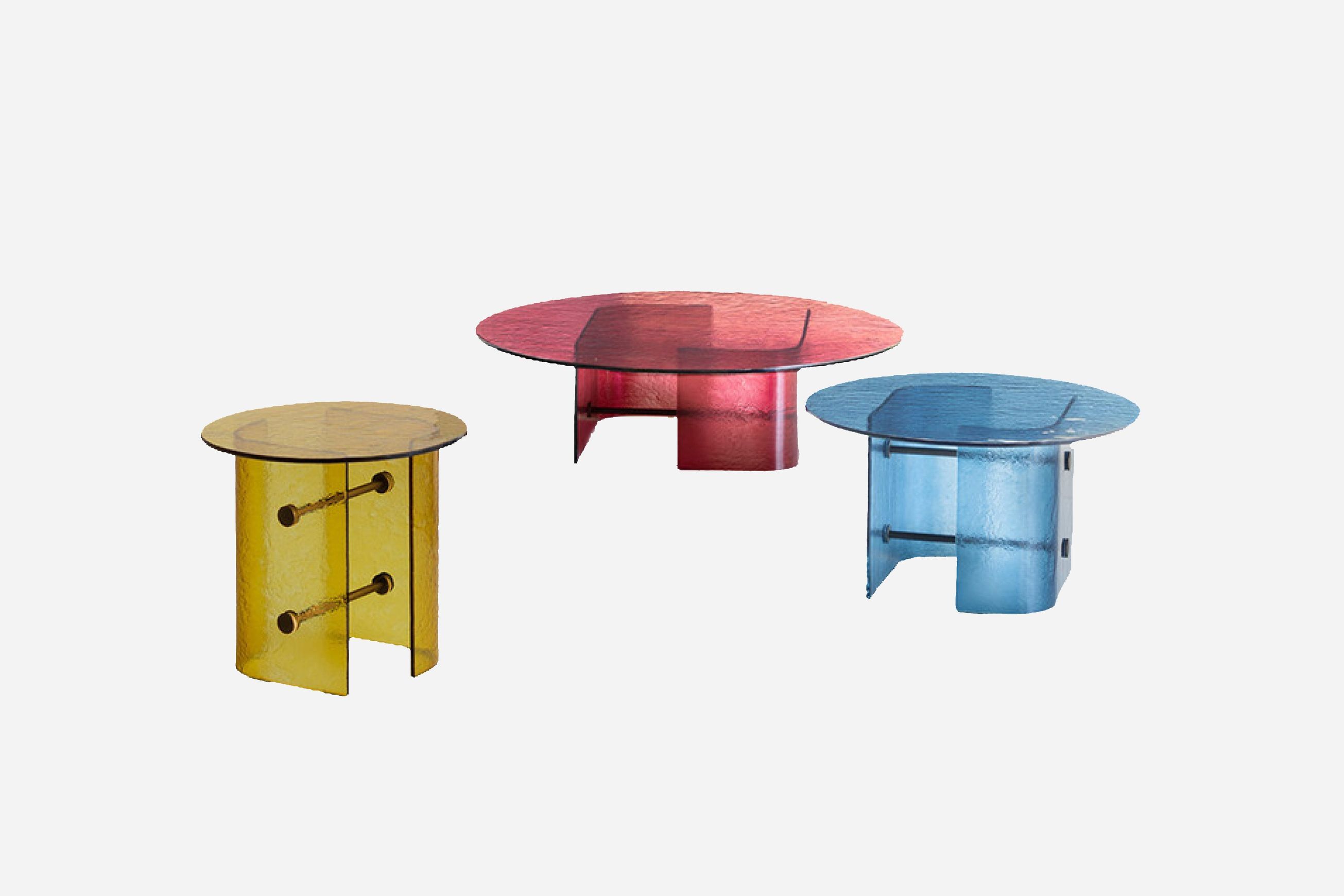 Double L Glaze Coffee Tables