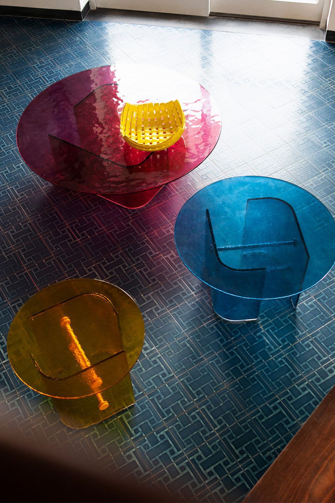 Double L Glaze Coffee Tables