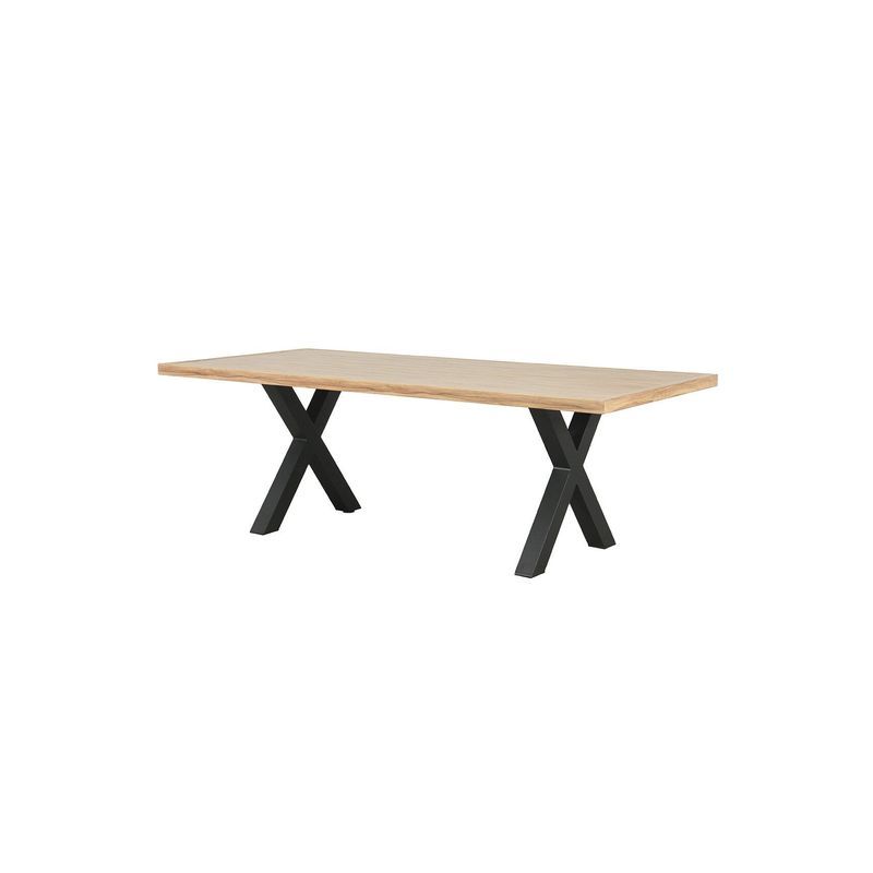 Emilie Aluminium Outdoor Dining Table 220cm | Black X Legs