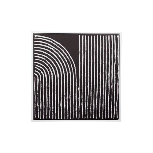 Black and White Abstract Enhanced Canvas Print