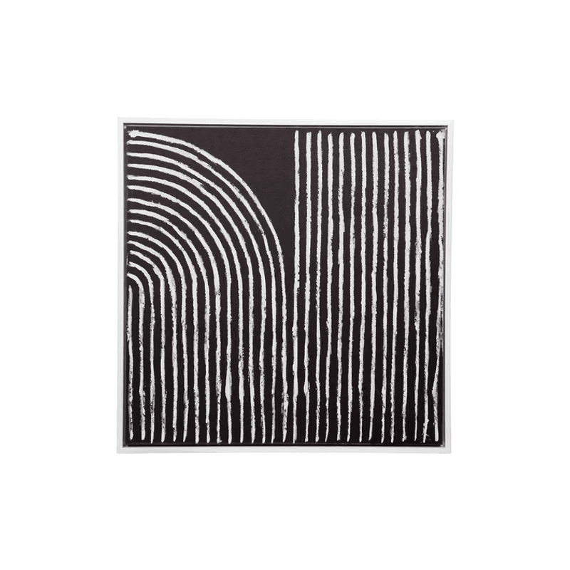 Black and White Abstract Enhanced Canvas Print