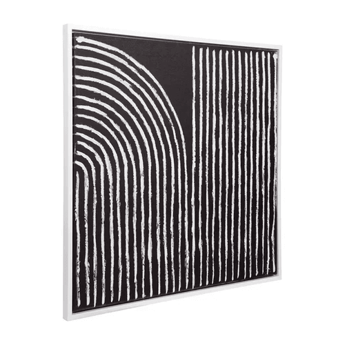 Black and White Abstract Enhanced Canvas Print