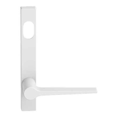 Narrow Plate Lever #14 Cylinder/Concealed WHT