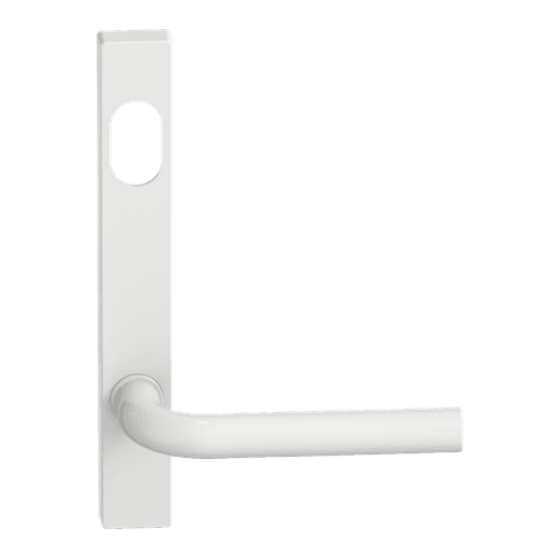 Narrow Plate Lever #13 Cylinder/Concealed WHT