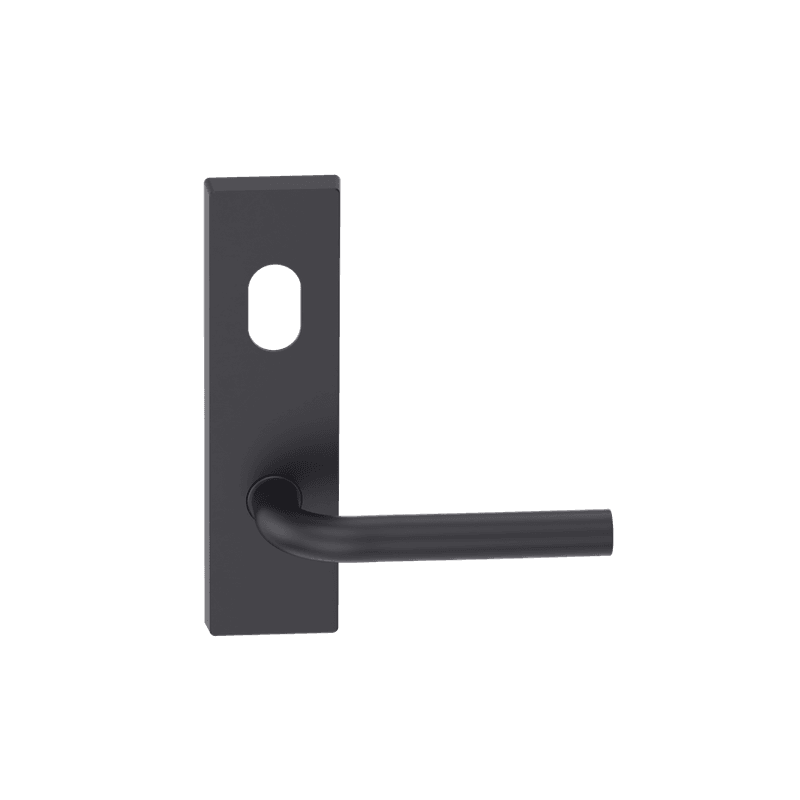 Rectangular Plate Lever #13 Cylinder/Concealed BLK