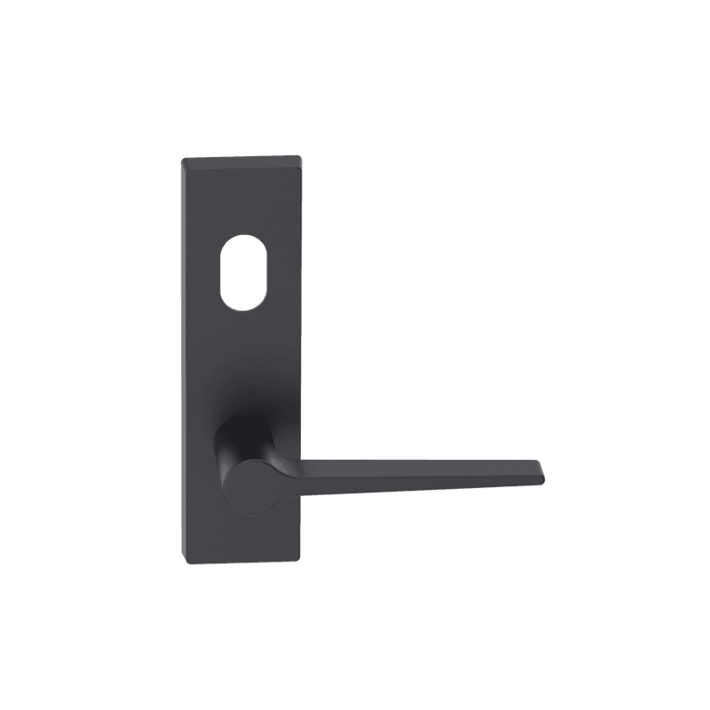 Rectangular Plate Lever #14 Cylinder/Concealed BLK