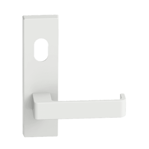Rectangular Plate Lever #31 Cylinder/Concealed WHT