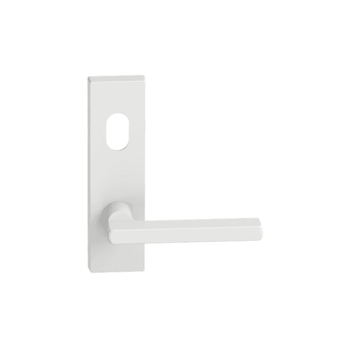 Rectangular Plate Lever #33 Cylinder/Concealed WHT