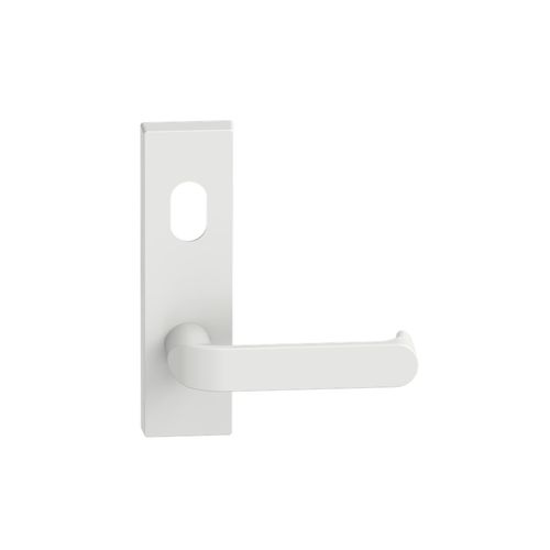 Rectangular Plate Lever #36 Cylinder/Concealed WHT