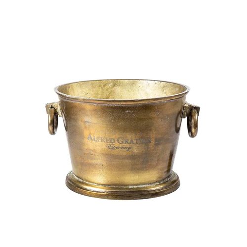 Oval Ice Bucket - Brass