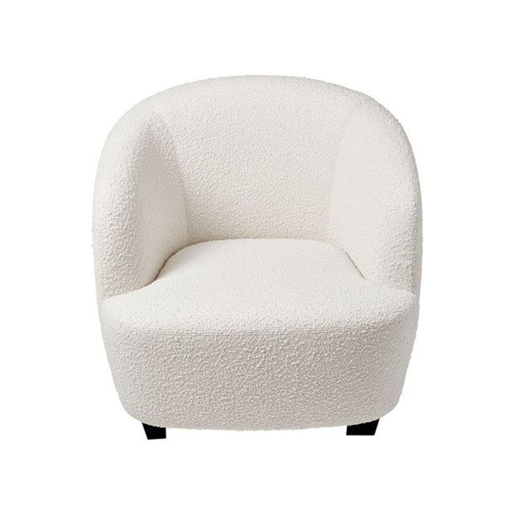 Area Curved Occasional Chair in Boucle