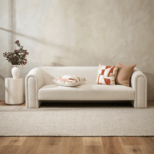 Baya Flaxmill Handwoven Linen Cushion - Clay | Two Sizes