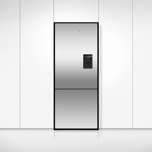 Freestanding Refrigerator Freezer, 68cm, 413L, Stainless Steel