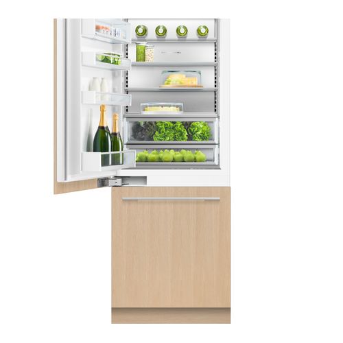Integrated Refrigerator Freezer, 76.2cm, Ice & Water, Left Hinge
