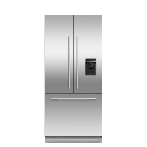 Integrated French Door Refrigerator Freezer, 80cm, Ice & Water