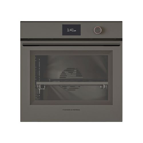 Oven, 60cm, 16 Function, Self-cleaning, Grey Glass