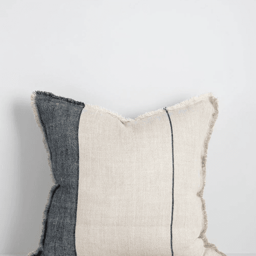 Baya Frankton Linen Cushion - Cloudburst