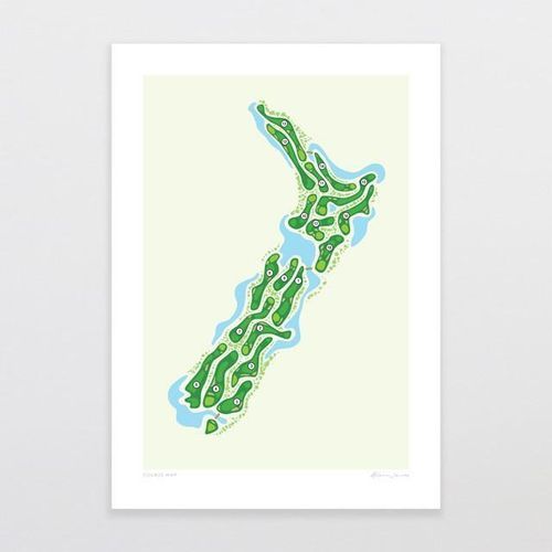 Course Map Art Print