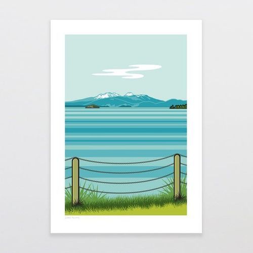 Lake Taupo Art Print