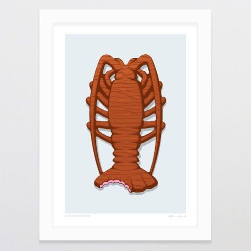Chocolate Crayfish Art Print