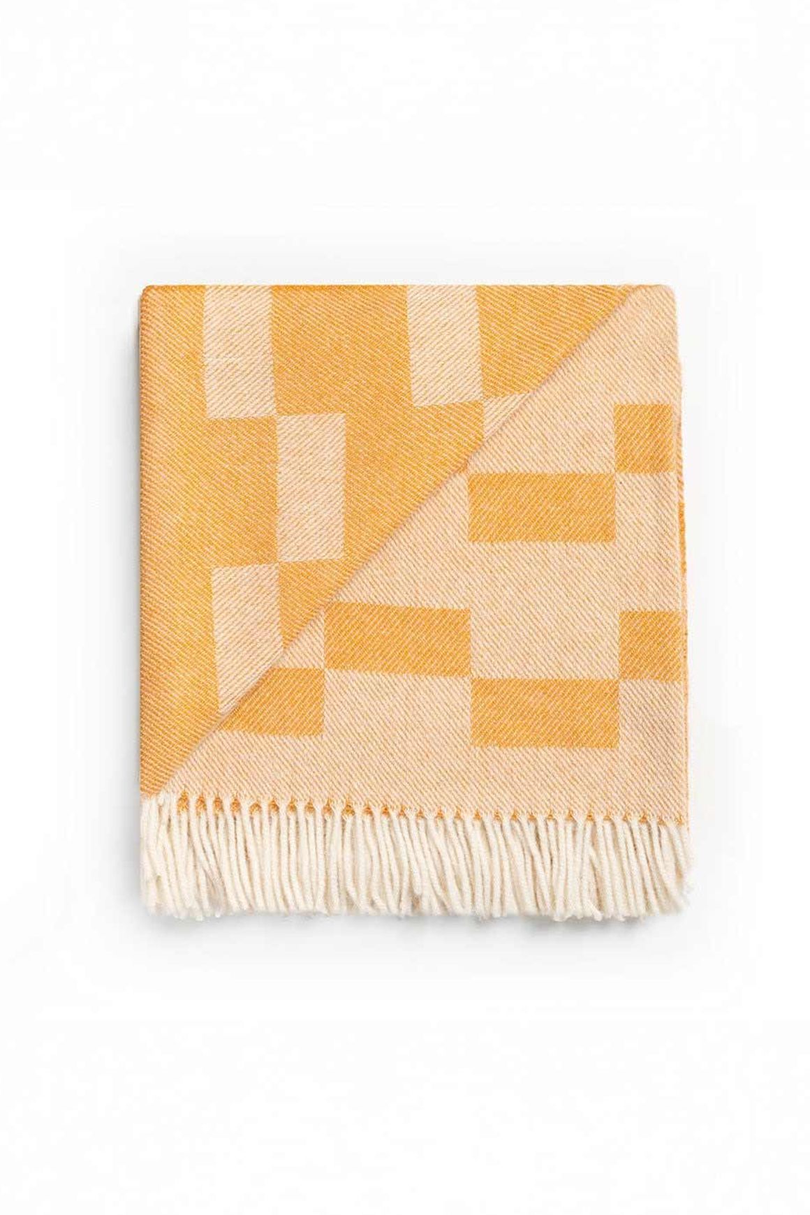 Ruanui Station Lambswool Throw - Gowdys Gold