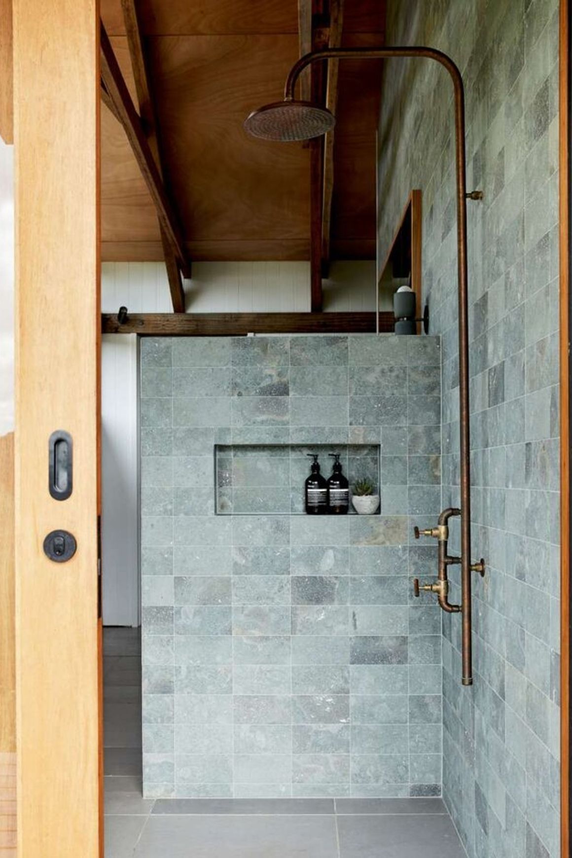 Green Andesite Tiles Honed