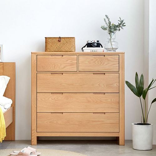 Humbie Natural Solid Oak 2+3 Chest Drawers
