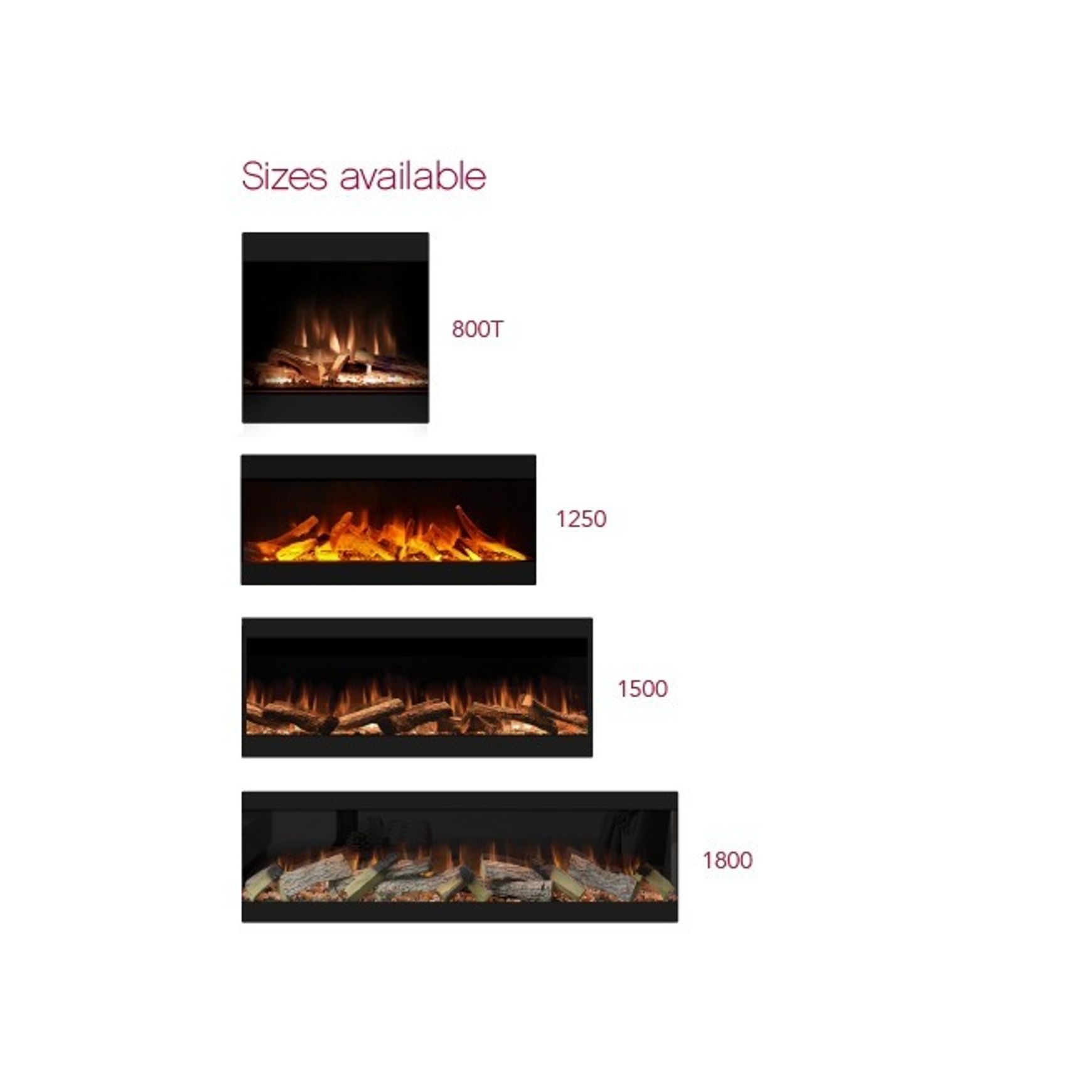 Evonic Volante 1250 Black Edition Electric Fireplace