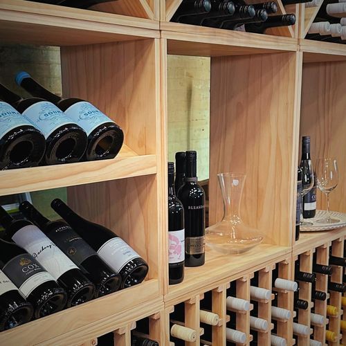 Modular Timber Wine Storage Cubes