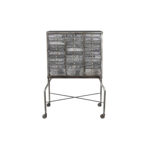 Industrial Iron Chest of Drawers