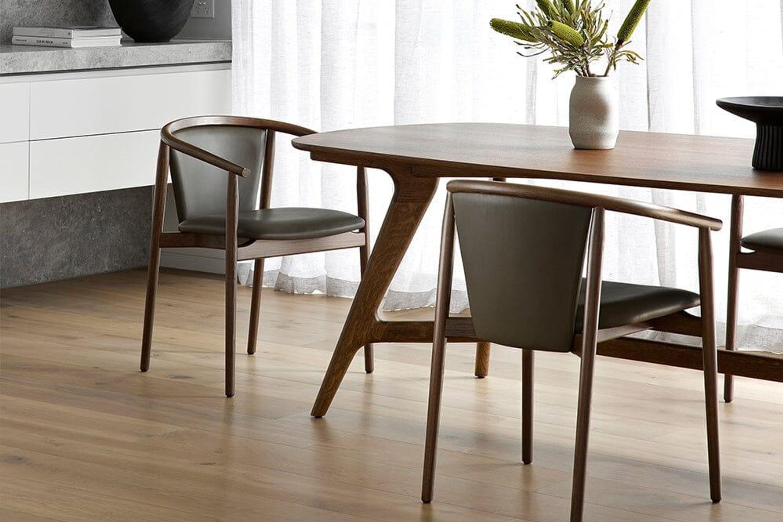 Johanna Elliptical Timber Table