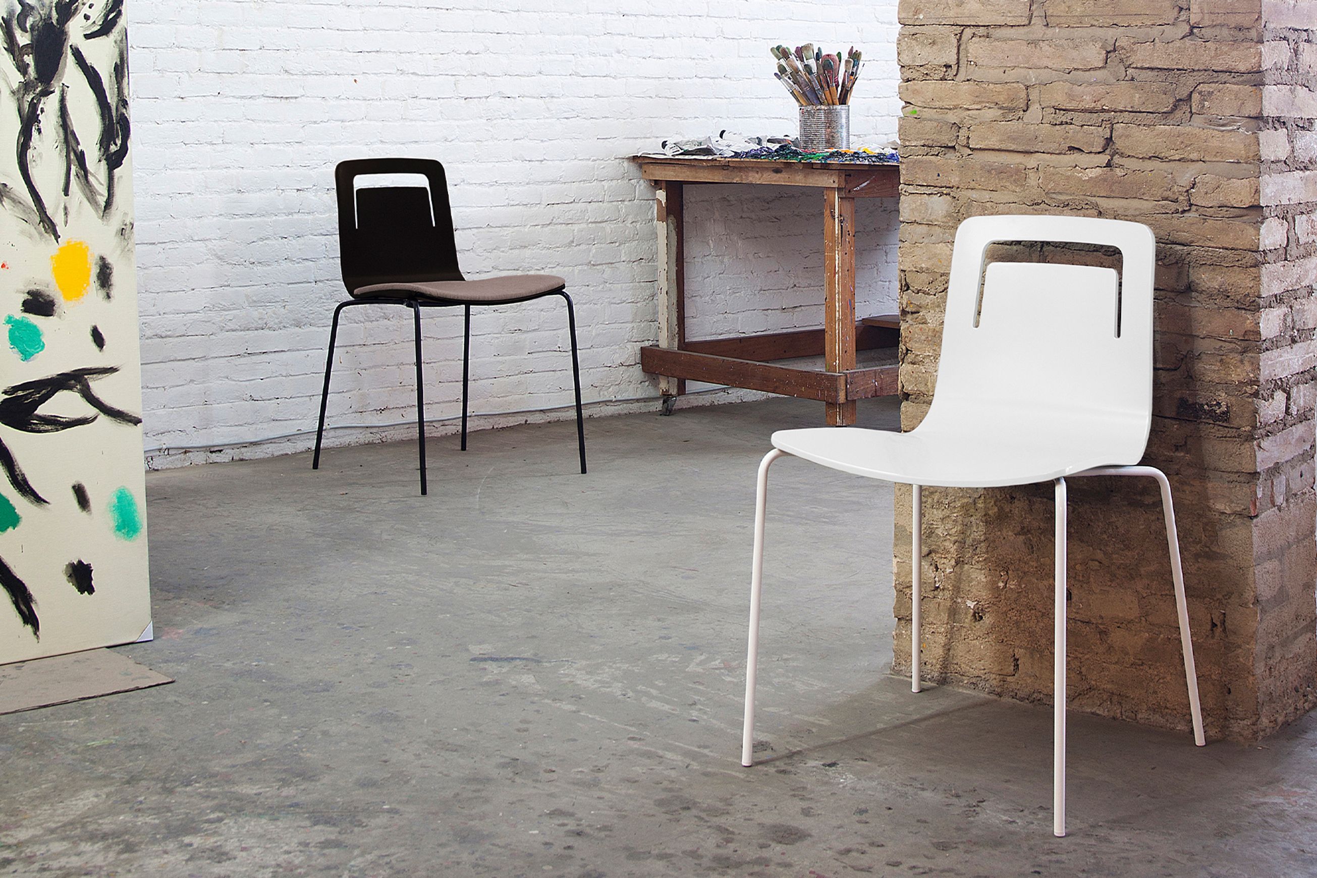 Klip Chair - Four Metal Legs