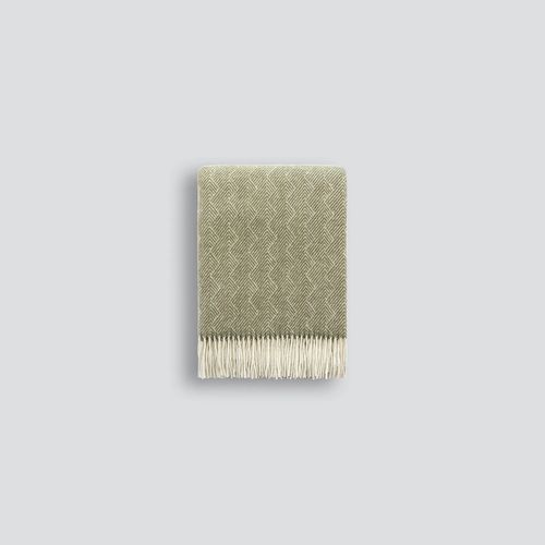 Baya Lana Throw Blanket - Moss | 100% NZ Wool