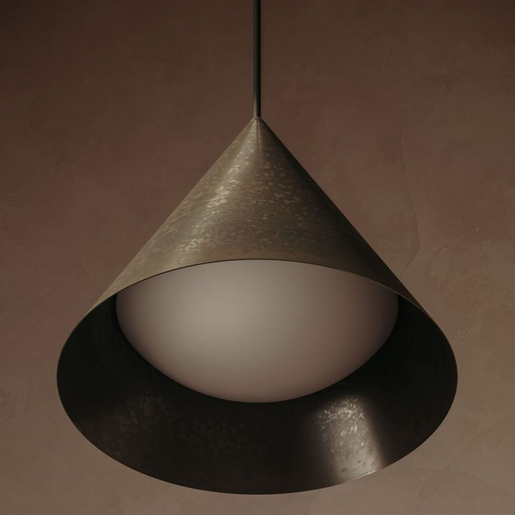 Cone Outdoor Pendant Light