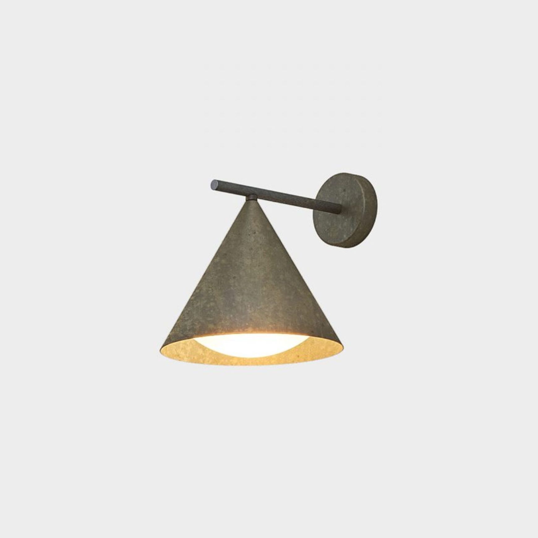 Cone Straight Outdoor Wall Light