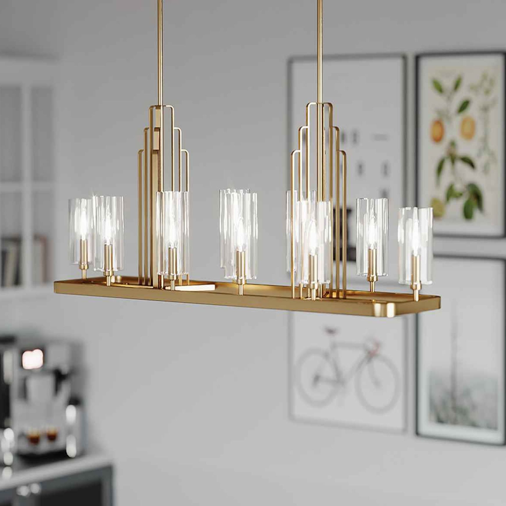 Kimrose 10lt Linear Chandelier